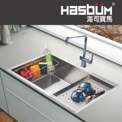 HASBUM 德國海司寶馬進口304不鏽鋼手工水槽 F98A