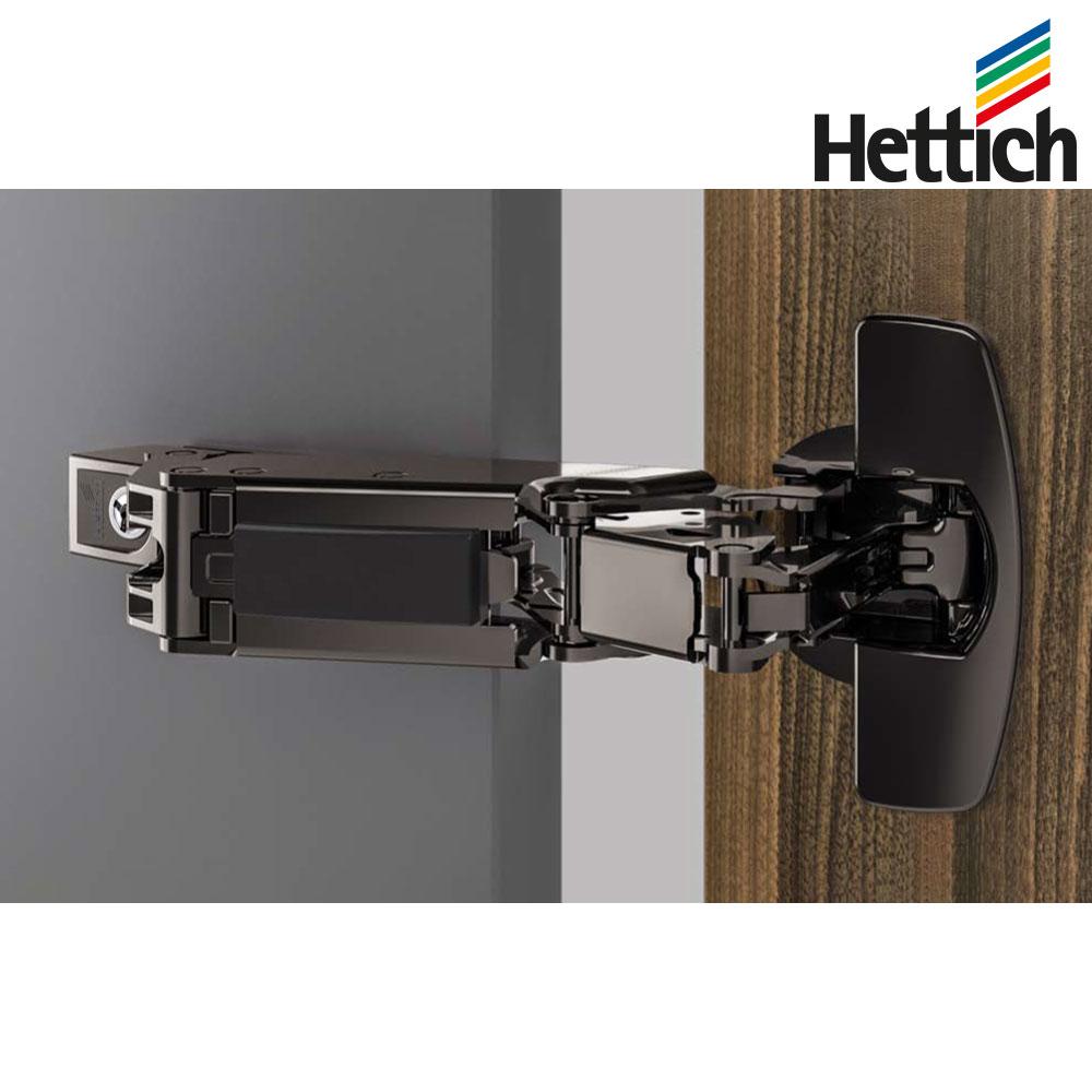 德國 Hettich 海蒂詩 Sensys 8657i 165°大角度緩衝鉸鏈 曜石黑