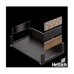 德國 Hettich 海蒂詩 AvanTech YOU艾菈薄抽-木紋側牆抽 (8mm)