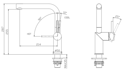 JH-7643BK 霧黑 立式水龍頭:圖片 2